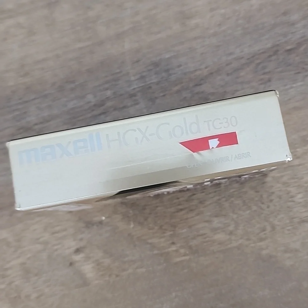 Maxell VHS-C HGX Gold TC-30 Blank Camcorder Tapes Sealed New 4 Pack Vintage